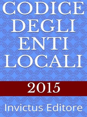 cover image of Codice degli Enti Locali